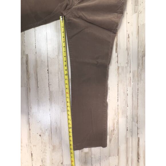 Ann Taylor LOFT Brown Stretch Straight Corduroy Trouser Dress Pants 8P Petite - Picture 10 of 10